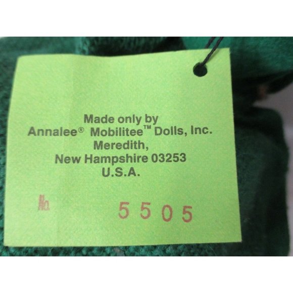 Annalee Mobilitee 18" Santa w/Book & Green Burlap Sack #5505 w/Tag EUC - Picture 6 of 12